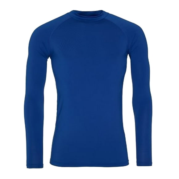 awdis  camiseta interior térmica de manga larga modelo just cool para hombre azul eléctrico awdis utrw5356royalblue