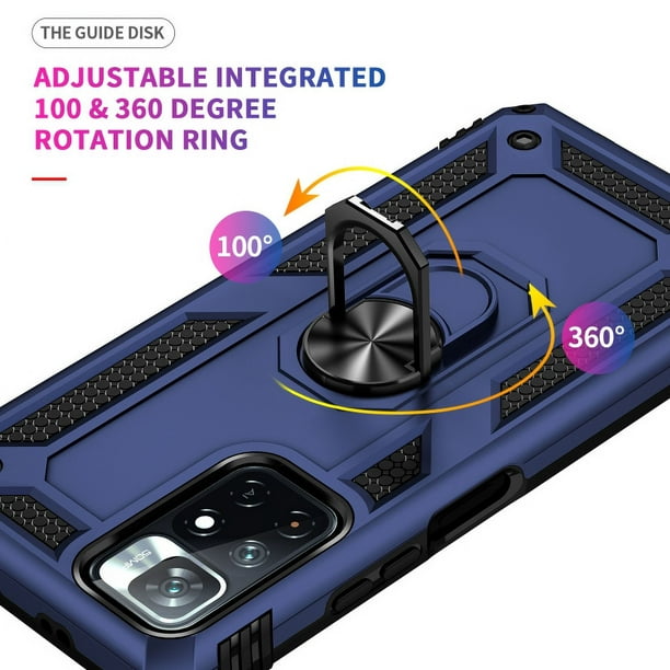 Funda Para Xiaomi Mi 10T Lite Uso Rudo Con Anillo Armor Case Ring