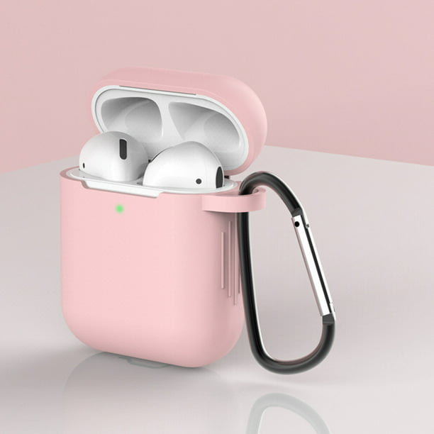 Funda Protectora De Silicona Anti Pérdida Para Audífonos Para Apple Airpods  1 2 (Rosa) Ndcxsfigh