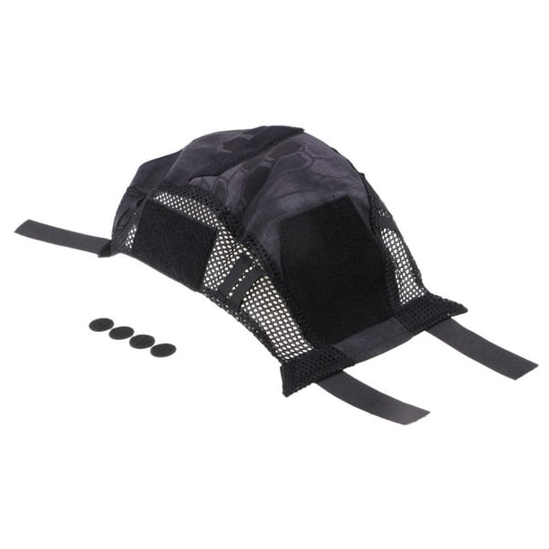 Cubierta de casco táctico tipo PJ para casco de del cubierta de tela Negro  shamjiam Funda para casco rápido