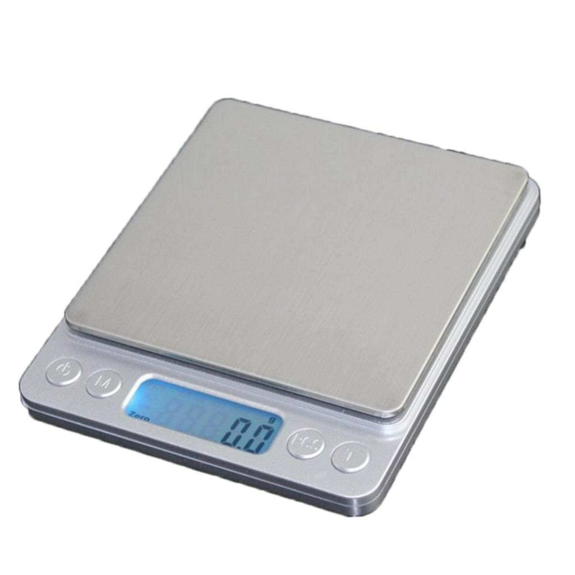 Báscula digital de bolsillo con peso de calibración de 3.53 onzas, báscula  de cocina, conversión de 6 unidades, pantalla de tara y LCD, apagado