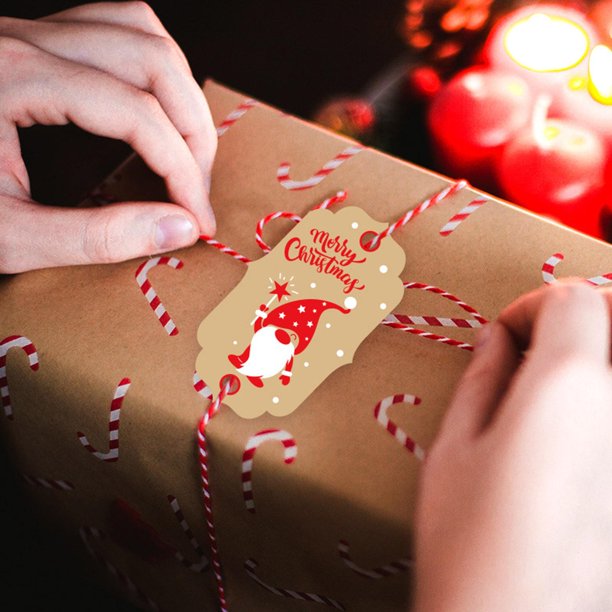  Etiquetas colgantes personalizadas con cuerda para ropa de  regalo, precio del producto, etiqueta de etiqueta personalizada con tu  logotipo de imagen y texto, etiqueta de agradecimiento de regalo para  Navidad, boda