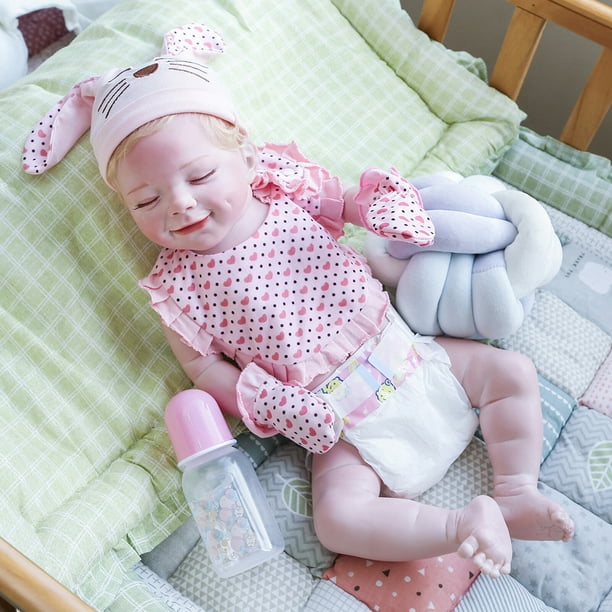 Muñecas 49 Cm Cuerpo Completo Nacido Bebé Reborn Silicona Suave Tono De  Piel 3D Flexible Con Venas Visibles Pintura A Mano 221201 De 48,56 €
