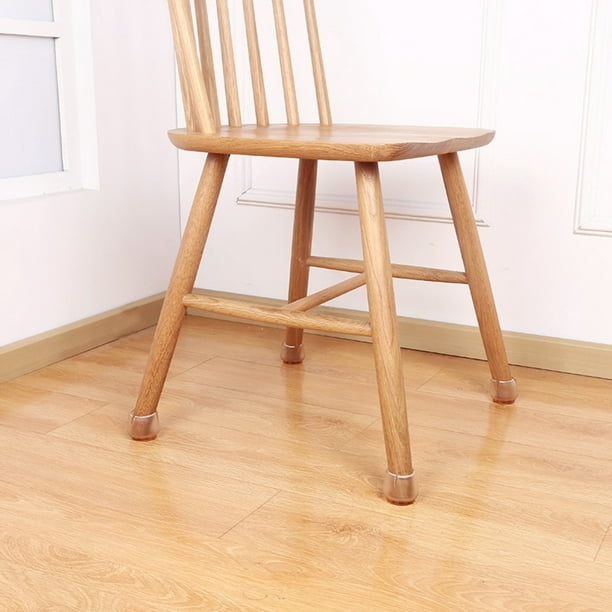 Protectores de suelo transparentes para patas de silla pequeños y grandes  para suelos de madera dura, fáciles de deslizar, goma antiarañazos, fundas