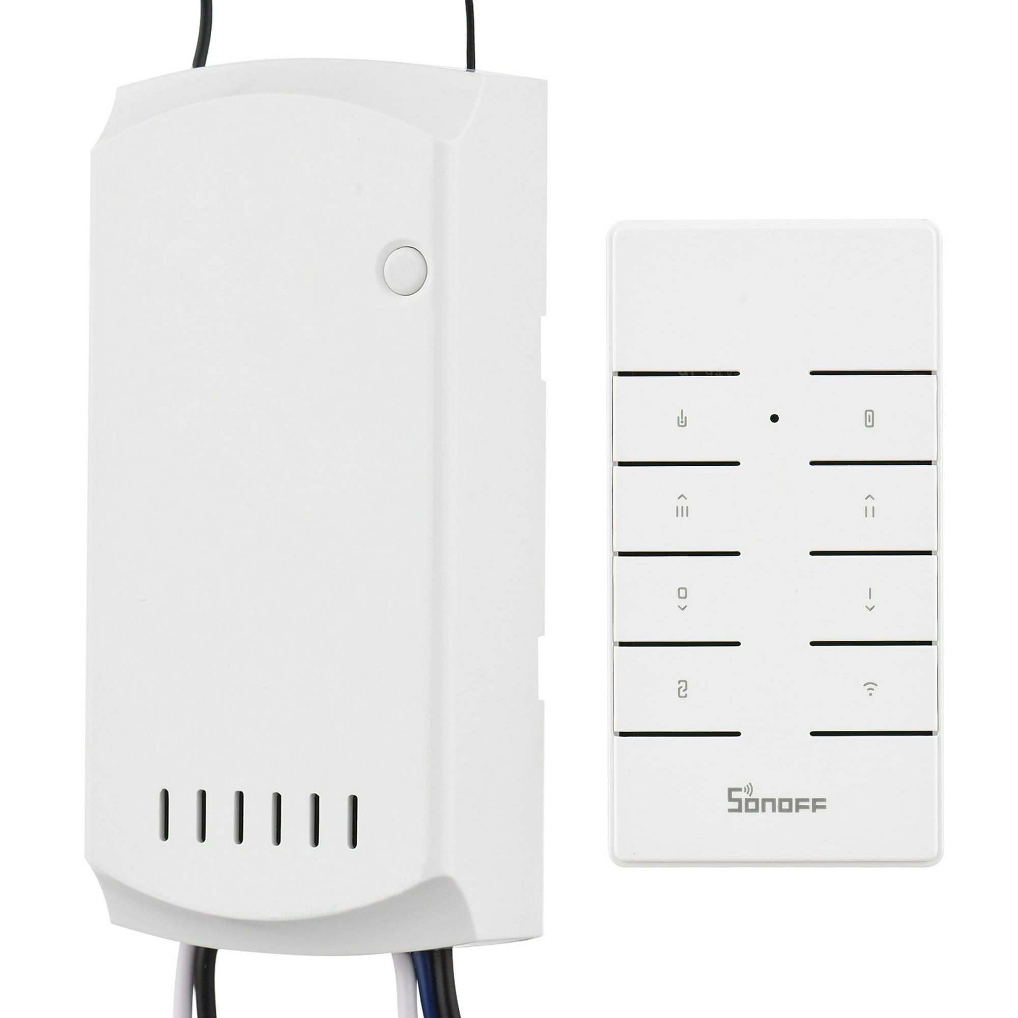SONOFF iFan04-L Ventilador de techo inteligente Wi-Fi con control remoto de  luz