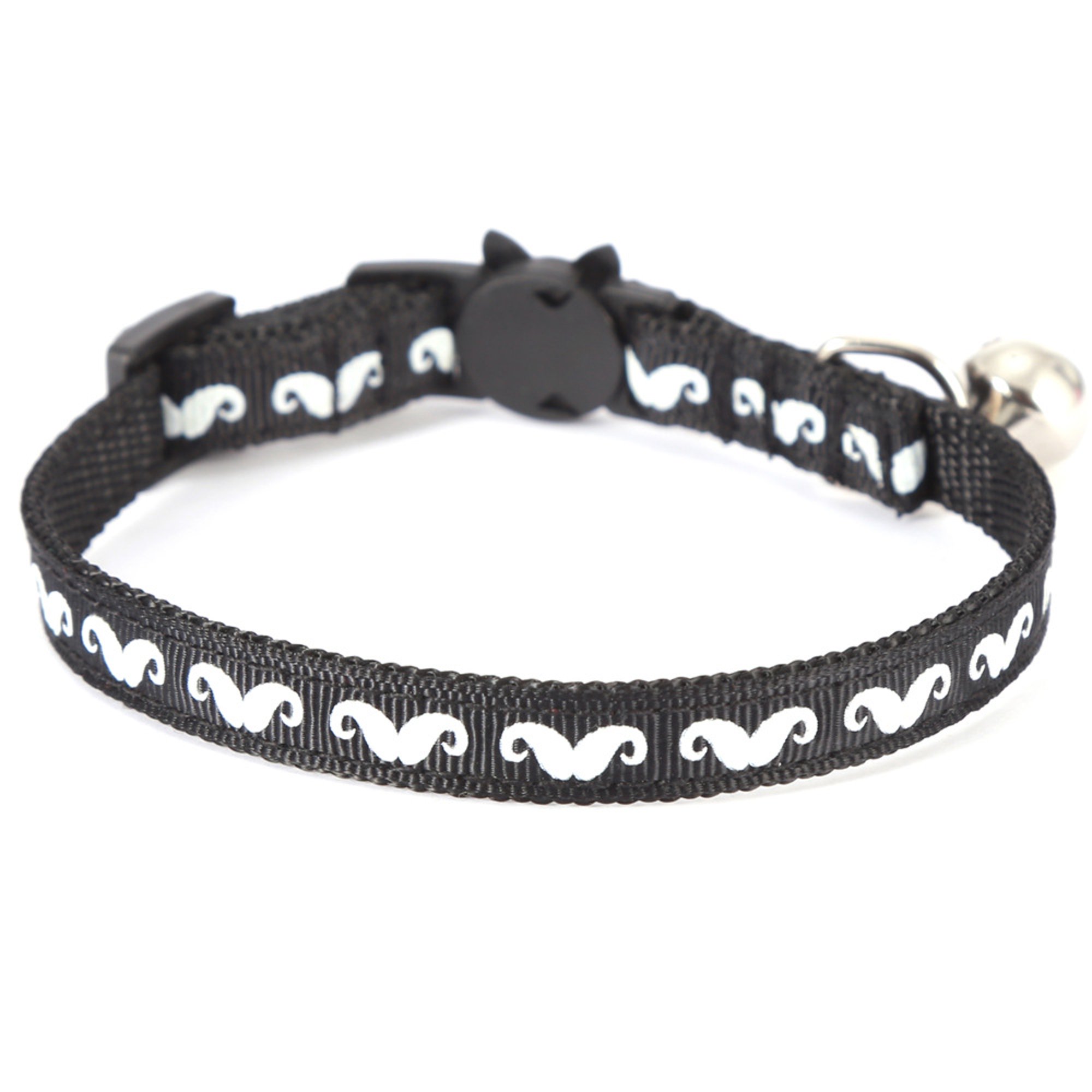 Collar de gato Airtag con campana desmontable, correa ajustable reflectante  con estuche de etiqueta JAMW Sencillez