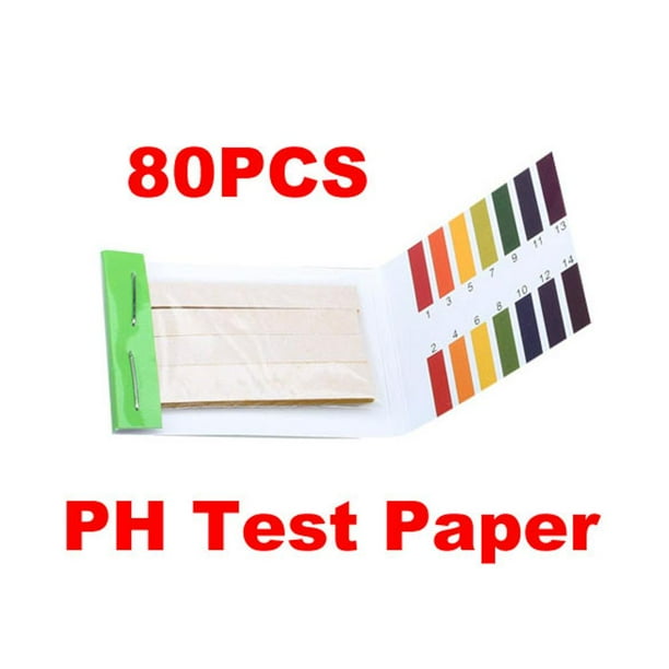 80 Tiras 1-14 Universal Papeles Indicador de PH Papel Litmus Prueba  Probador Sunnimix Papel indicador de tornasol PH