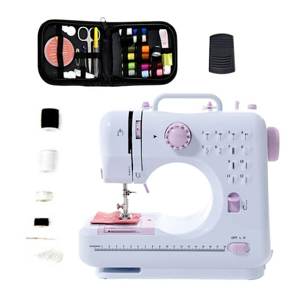 máquina de coser eléctrica doméstica portátil de 12 agujas jm1700 pitipa maquina coser