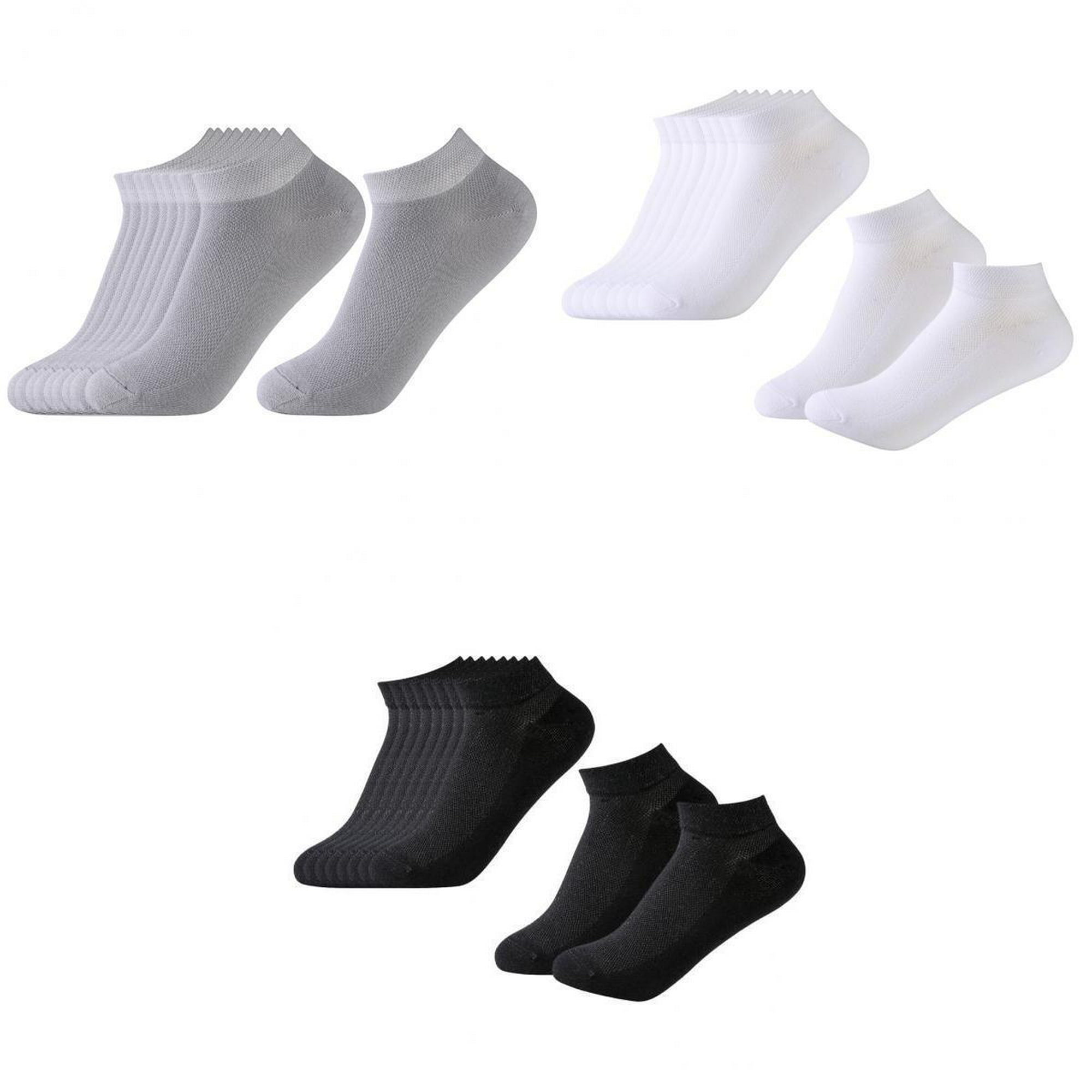 MD USA - Calcetines tobilleros para diabéticos sin costuras, de malla,  ondulados, color blanco, talla M