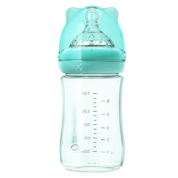 Bornbright Juego de biberones y chupetes de silicona para bebés, biberones  de 5 onzas, anticólicos sin BPA, pezones similares a los pechos Closer to
