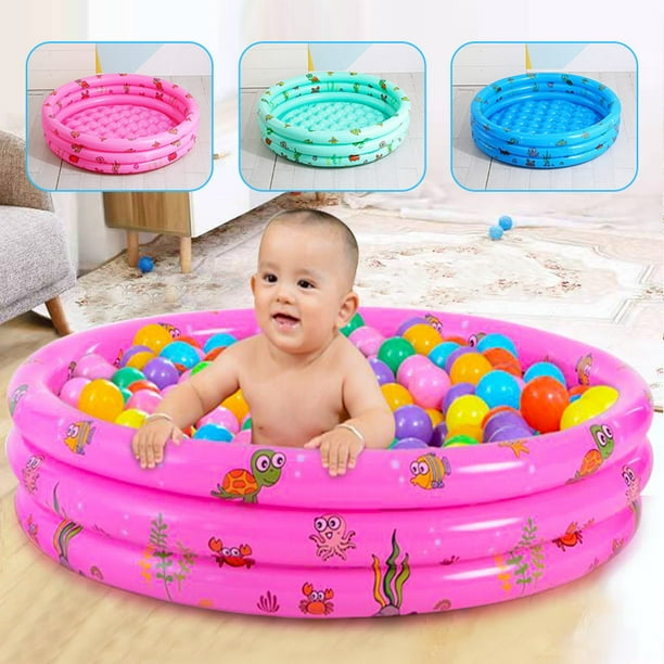  Piscina de bolas de espuma para niños pequeños de 1 a 3 años  con 200 bolas incluidas, pozo de pelotas para bebés, equipo de juego suave  para niños, corralito redondo de