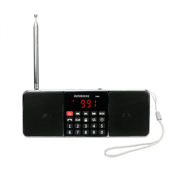 Radio reloj Bluetooth (radio digital, pantalla CrystalVue, Bluetooth,  DAB/DAB+ y FM, 40 presintonías, temporizador para dormir y función de  alarma) Afortunado Sencillez
