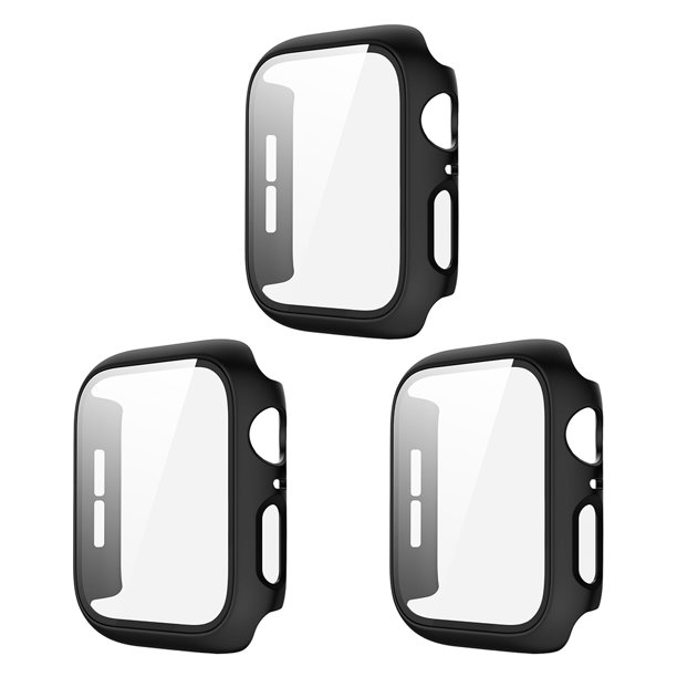 Funda protectora para reloj inteligente Protector de pantalla de vidrio  templado Likrtyny para Apple Watch 4 5 6 3 unidades