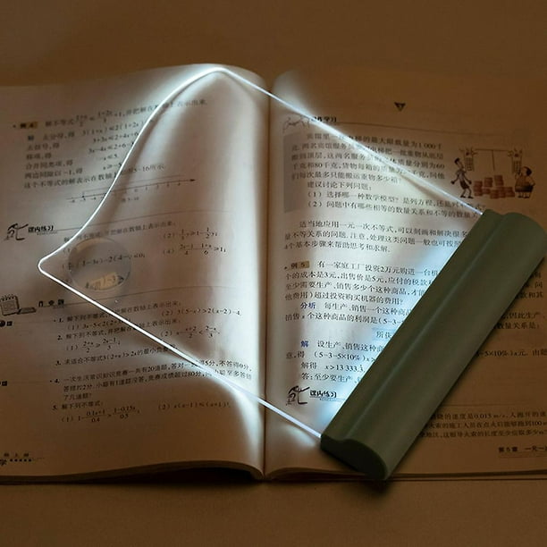 Luz de lectura de libros, luz de libro de tableta para lectura de cama Luz  de lectura led portátil Protector ocular Luz de libro