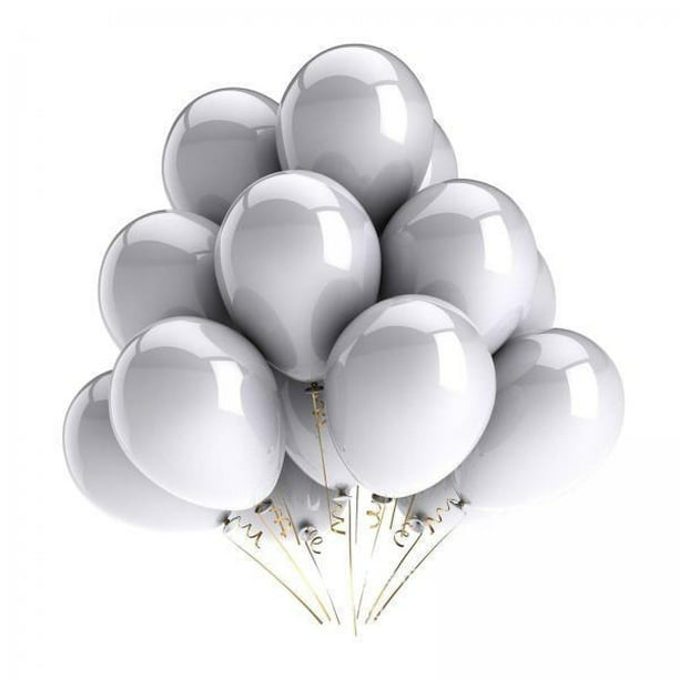Paquete de 300 globos blancos, globos de látex blancos de 12 pulgadas para  suministros de fiesta y decoraciones
