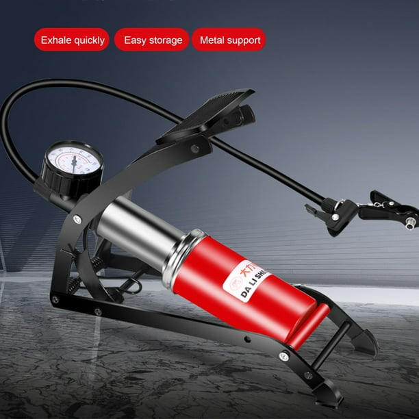 MTB bicicleta bomba pie Pedal inflador bicicleta eléctrica motocicleta  neumático bombas de aire JShteea El nuevo