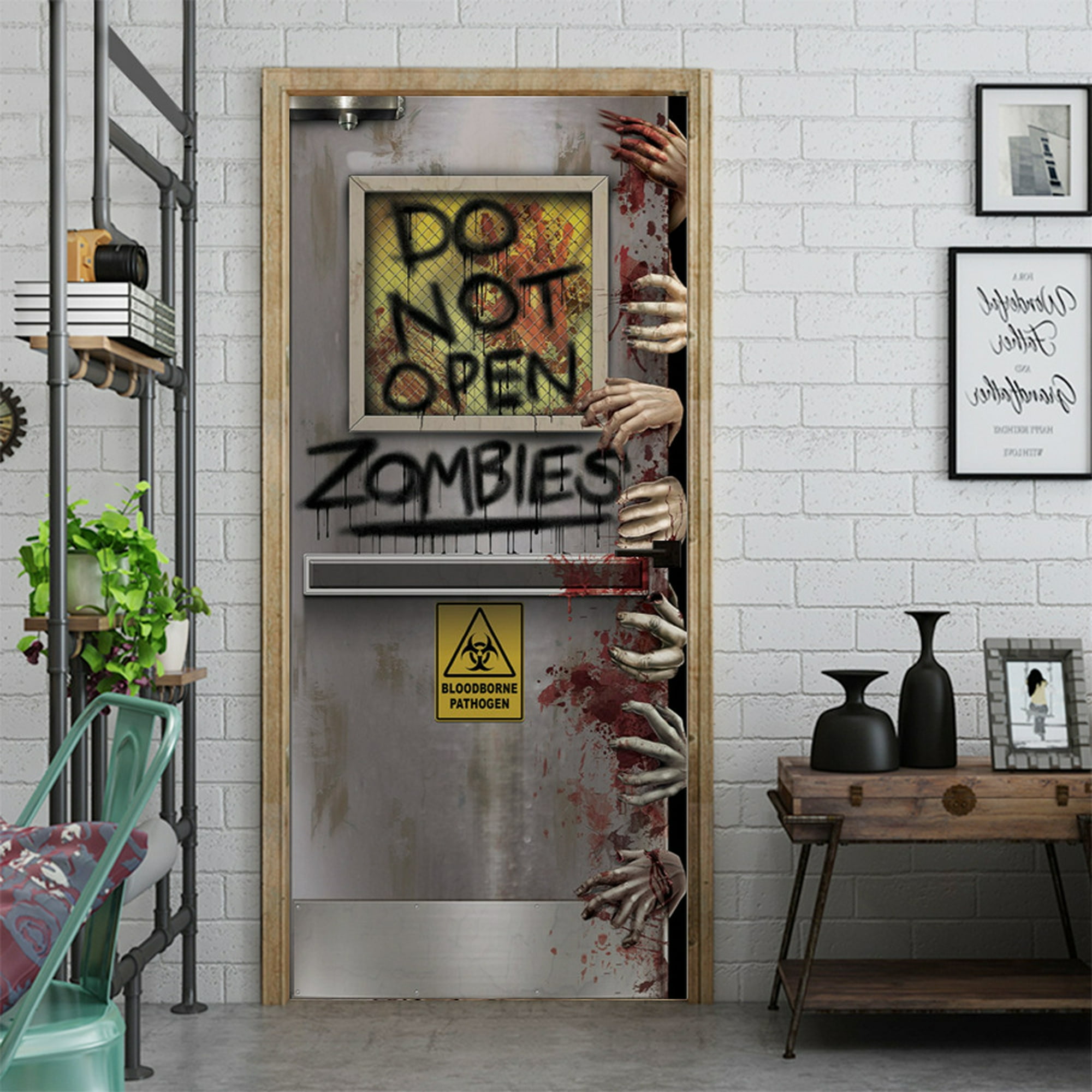 VINILOS PARA PUERTA CON ZOMBIES