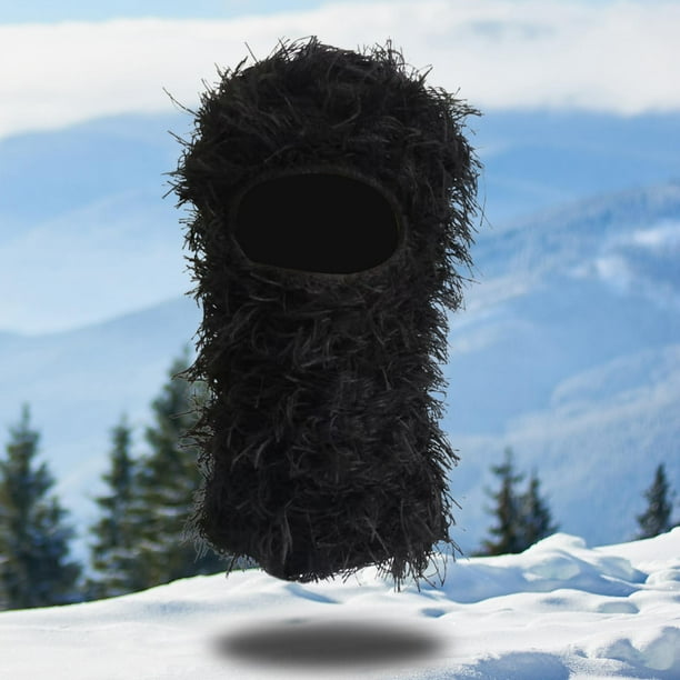  Gorro de invierno para hombre, diseño de calavera, suave,  cálido, tobogán, nieve y esquí, gorro con puños, Negro - : Ropa, Zapatos y  Joyería