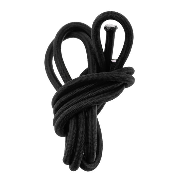 Cordón de Choque Elástico de 6mm Negro, Cuerda para Amarrar Lona