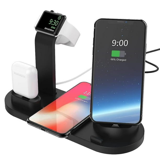 Estación de Carga Inalámbrica 3-in-1- Apple Watch, iPhone, AirPods