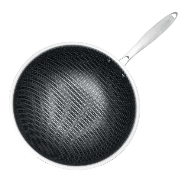 Sartén wok de aluminio con 3 capas antiadherentes Cenit Fissler