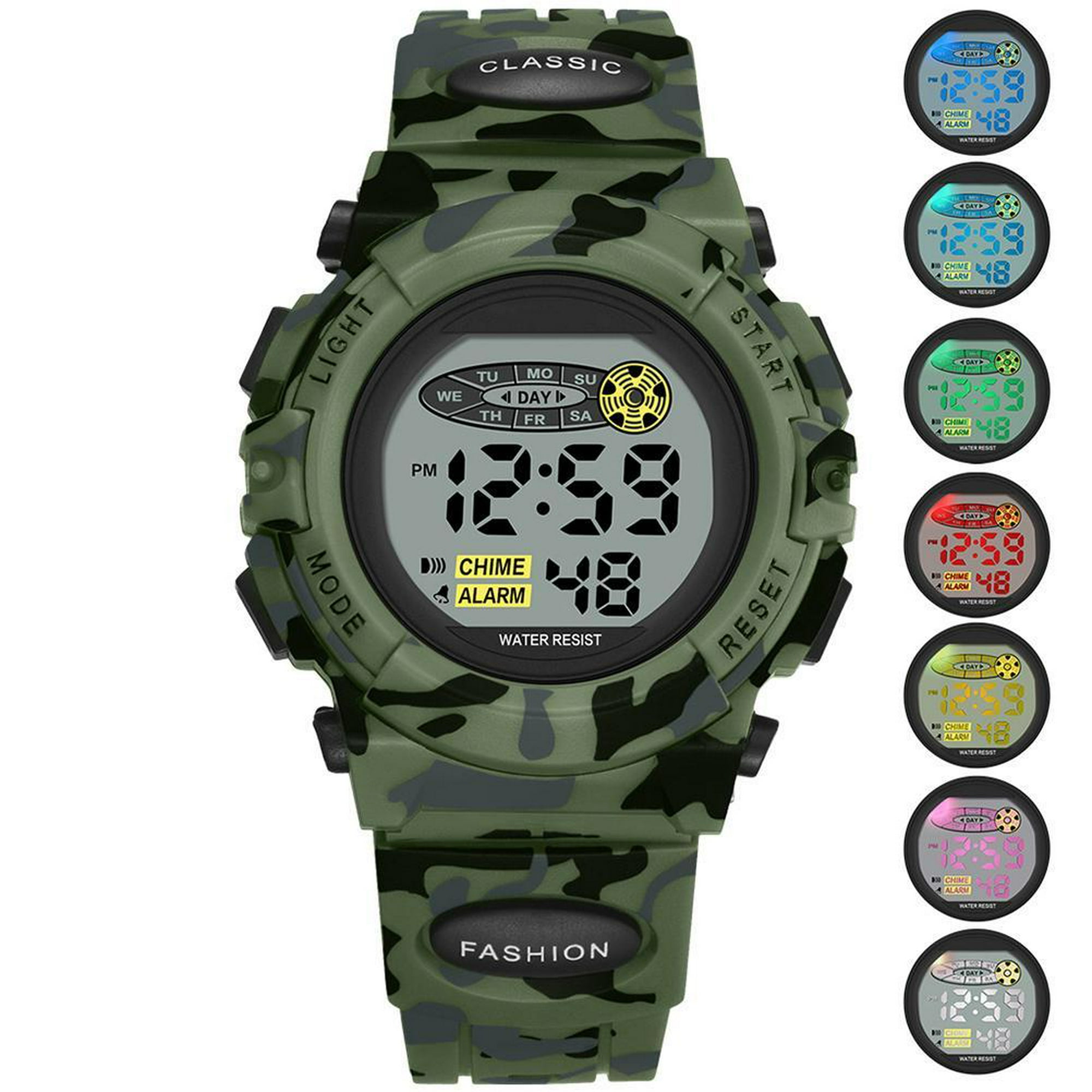 Reloj Deportivo Para Correr Para Hombre, Reloj Deportivo Digital Resistente  Al Desgaste Con Alarma Multifuncional WR50M Resistente Al Agua Para  Exteriores Para Hombres ANGGREK No