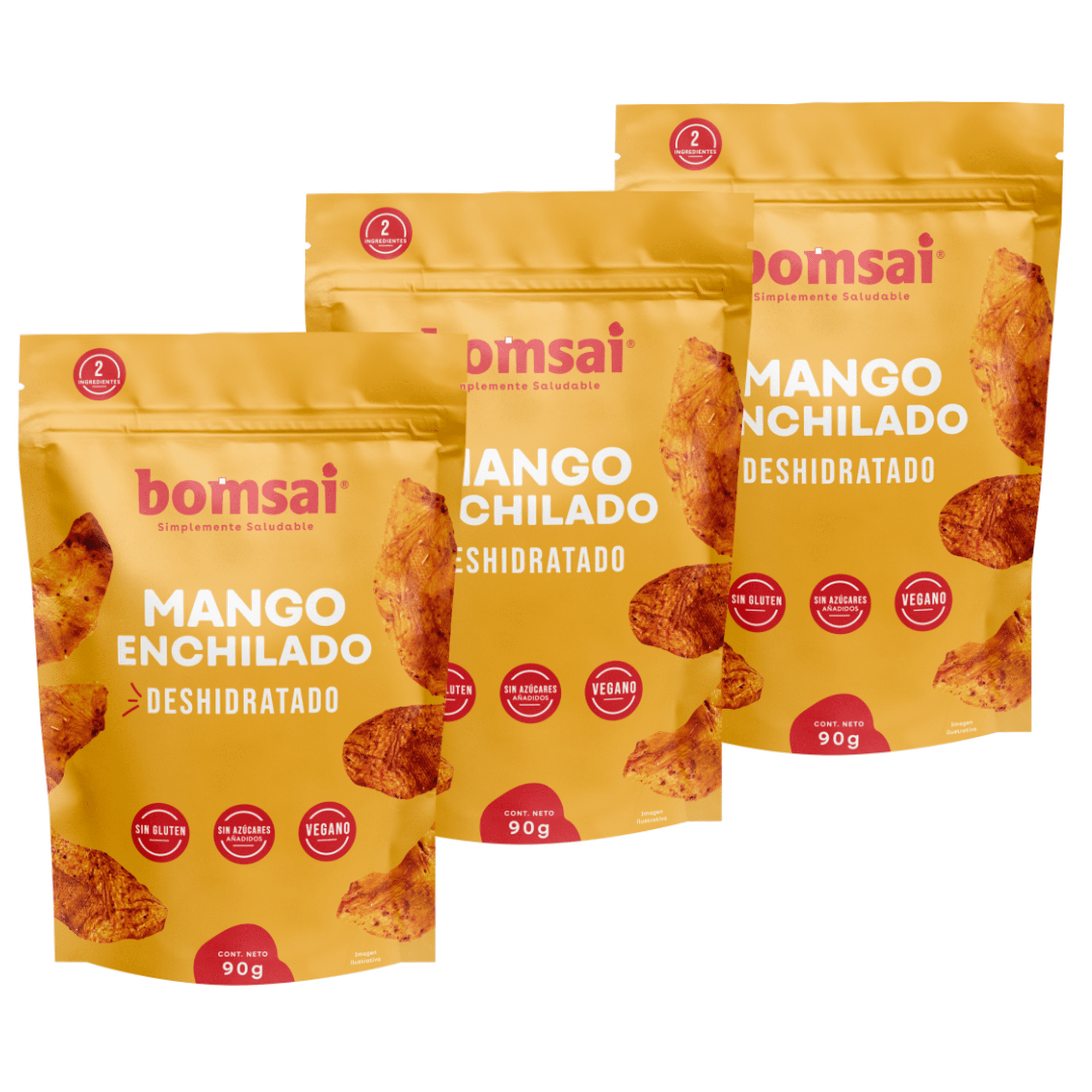 Mango Enchilado Deshidratado Saludable 3 Pack BOMSAI 270 GR Walmart