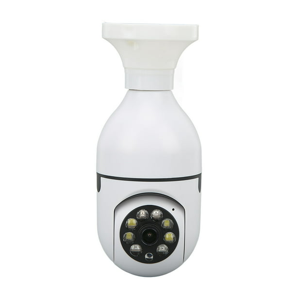 E27 Bombilla Cámara de seguridad 5G 2.4G WiFi 2MP 1080P Cámara de vigilancia  de visión nocturna para oficina en casa AC110‑240V Ticfox Cámara