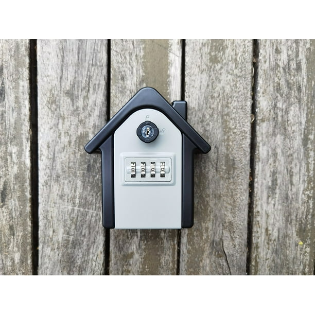 Caja para llaves segura montada en la pared con código digital y llaves de  emergencia, caja fuerte para llaves grande, formato XL, caja fuerte para  llaves para exteriores para el hogar, la