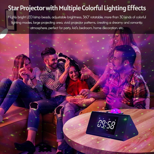 Lámpara Despertador Para Niños Con Música Proyector De Luz