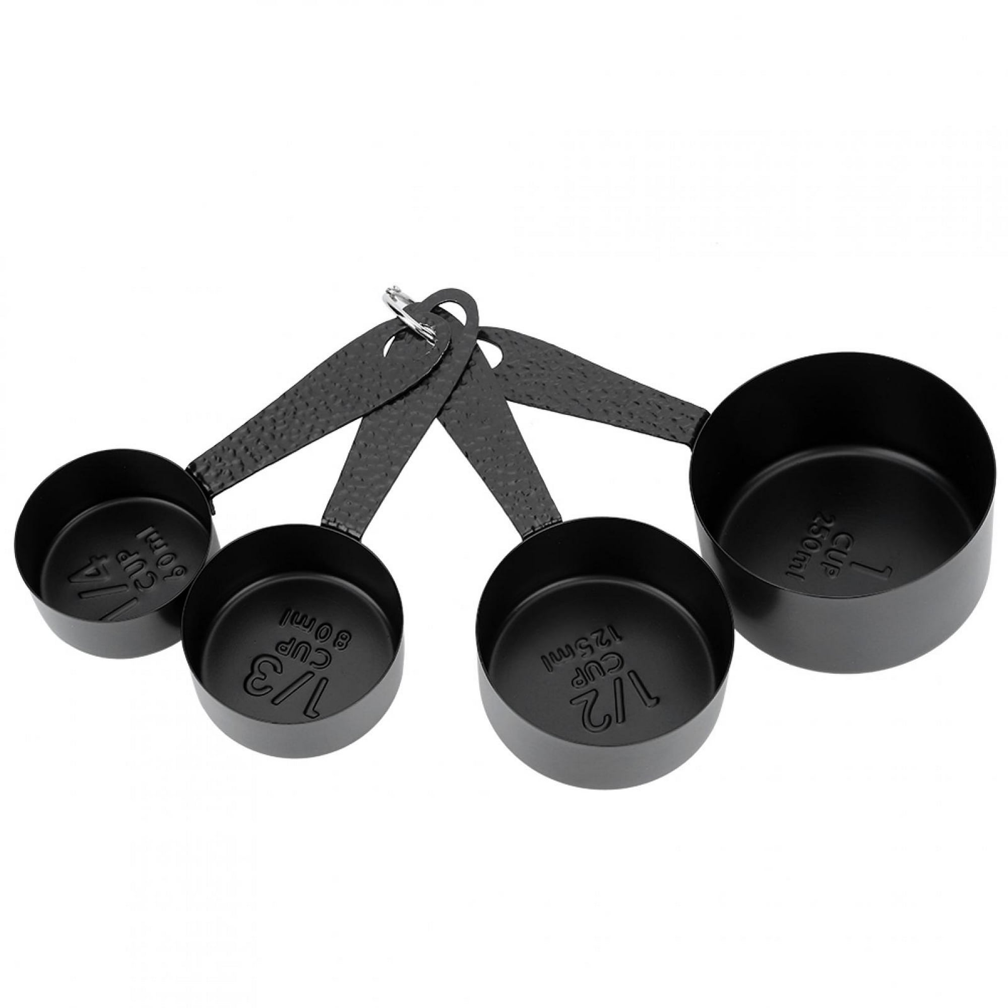 YoBuyBuy Juego de 4 cucharas medidoras de acero inoxidable para hornear té  café cocina escala taza de medición cuchara