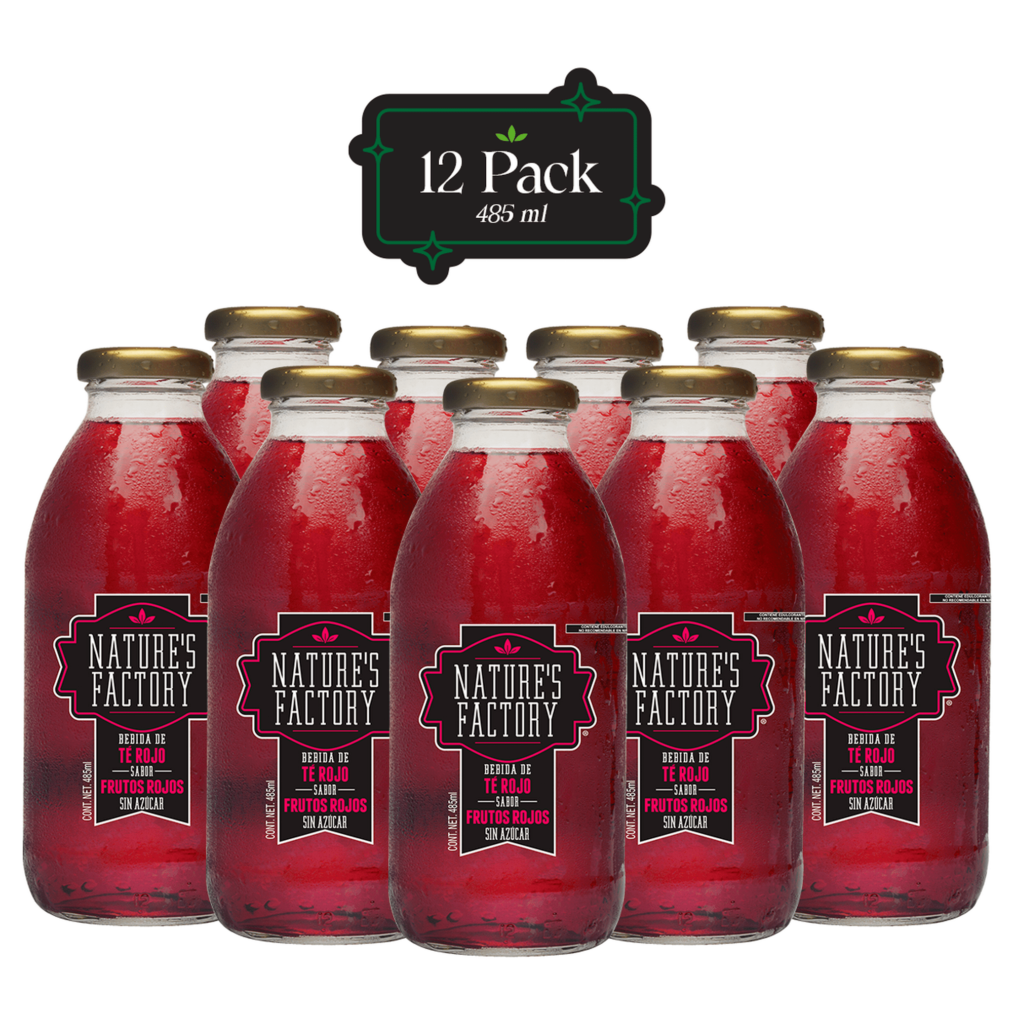 Natures Factory Té Rojo Sabor Frutos Rojos Sin Azúcar 12 Piezas Natures ...