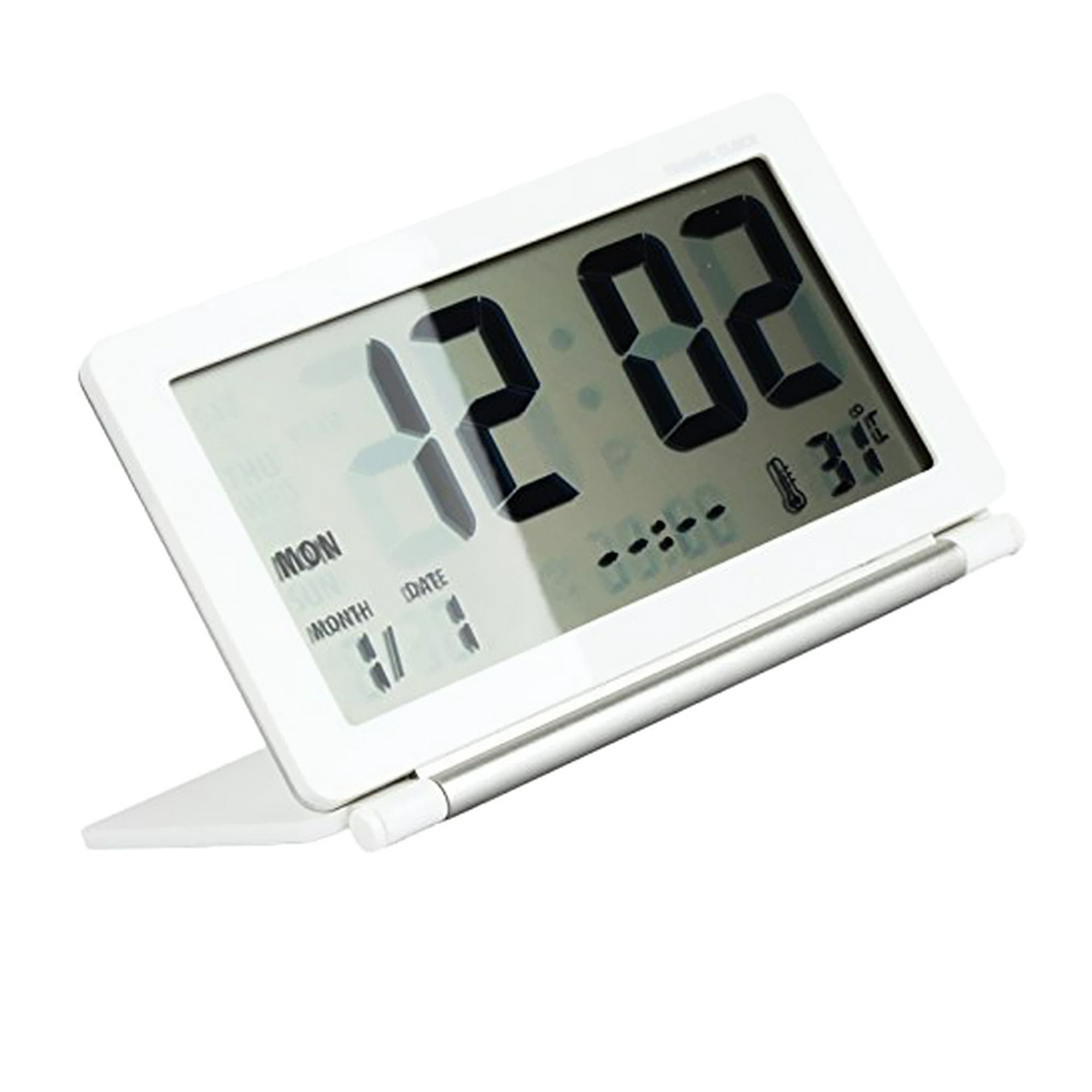 Reloj despertador Digital LED portátil, inalámbrico para teléfono, relojes  de con pantalla de temperatura de Dual para de , Blanco Macarena Despertador  digital