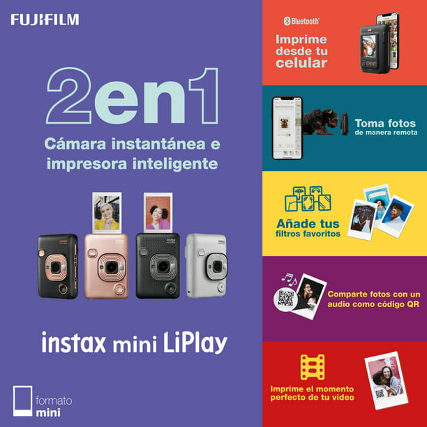 Cámara Fujifilm Instax Mini LiPlay Rosa FUJIFILM Rosa
