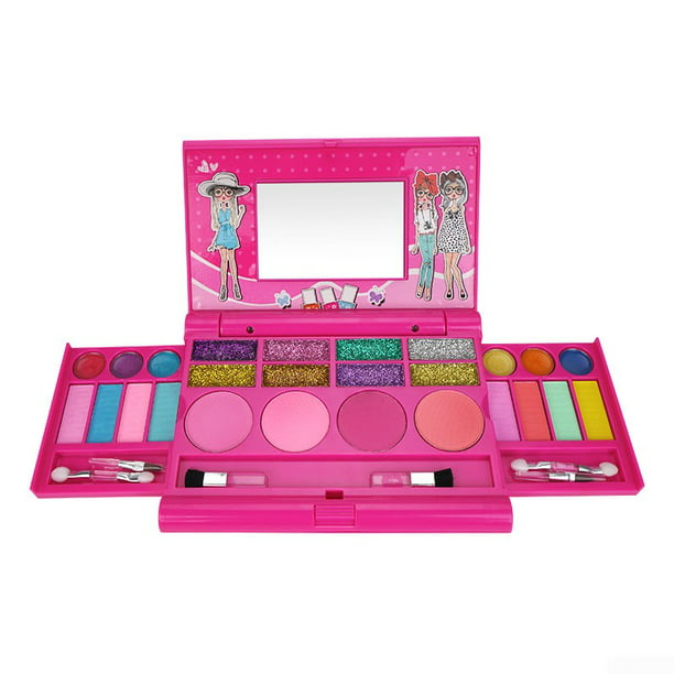 Juego de maquillaje para niñas Princess Cosmetics Make Up Pretend Play Make  Up Toys UHUSE kit de maquillaje para niñas