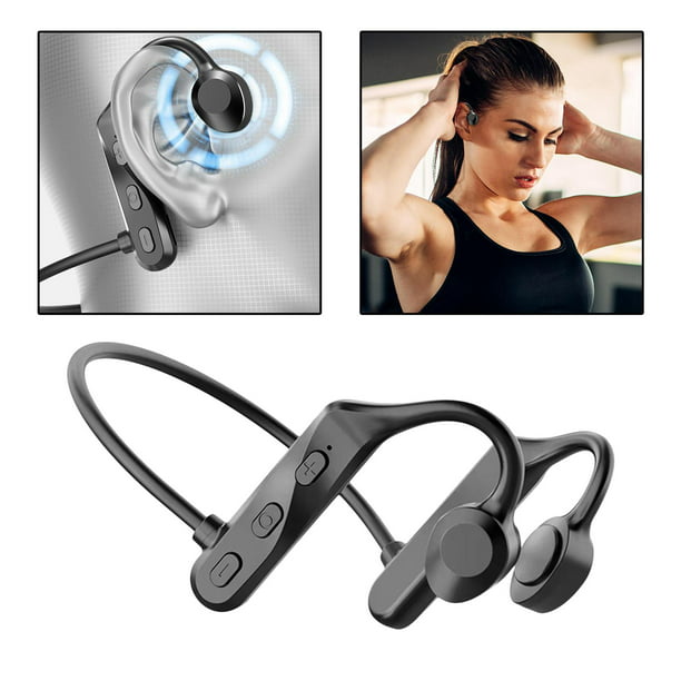 Auriculares de conducción ósea Bluetooth 5,0, control de a prueba de agua,  auriculares inalámbricos jinwen