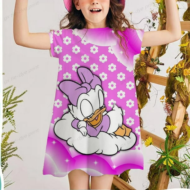 Novedad de verano, vestido para niñas, moda para vestido para niños Donald, vestido de princesa para niños, pijamas finos para niñas 6T Gao Jinjia | Walmart en línea