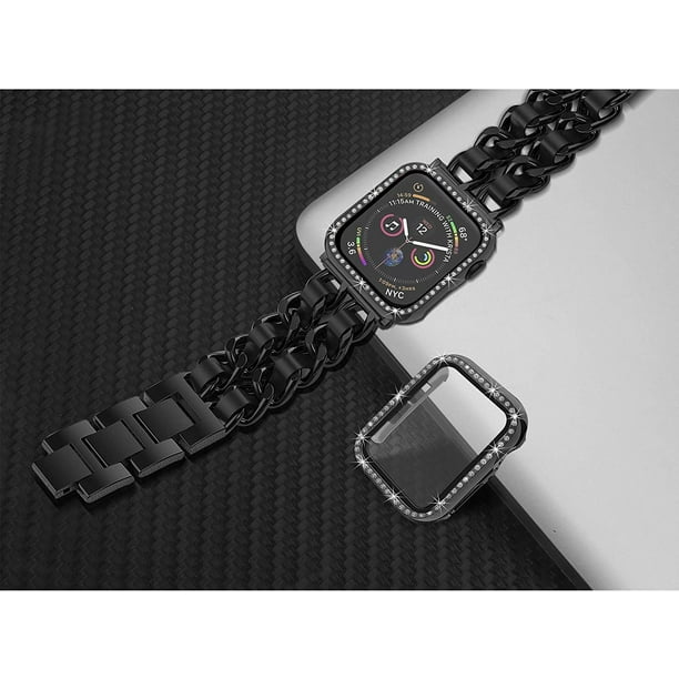 Correa de reloj compatible con Apple Watch brillante