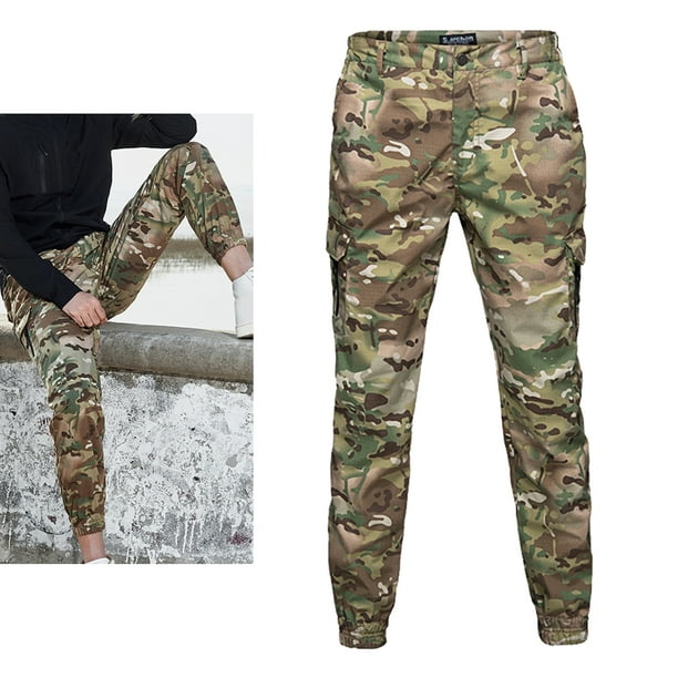 Pantalones tácticos para mujer, estilo casual, cargo, senderismo, camping,  trabajo, pantalones militares, combate, 8 bolsillos