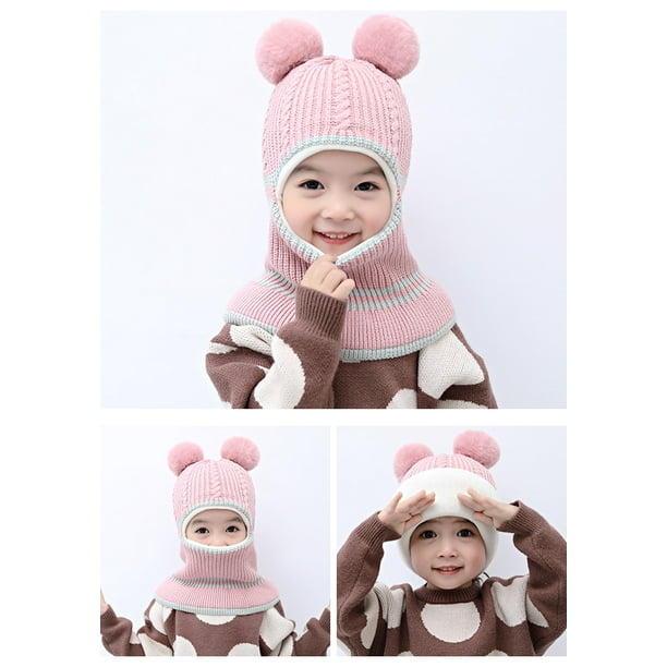 Gorro de invierno para niños, gorro de pasamontañas para la cara, bufanda  cálida para niños y niñas, gorro de esquí para montar a caballo brillar  Electrónica