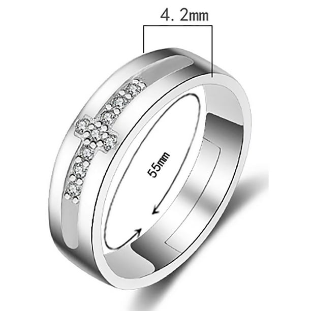 Medidor de anillos Ajustador para anillos sueltos Medidor de anillos  invisible para anillos anchos JAMW Sencillez