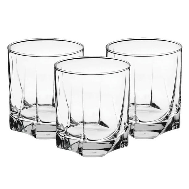  Vasos de whisky de vidrio romántico, vasos de agua  transparentes, vasos de vidrio para beber para el hogar, vasos de agua y  bebidas de 7.85 oz/10.24 onzas (color : D) 