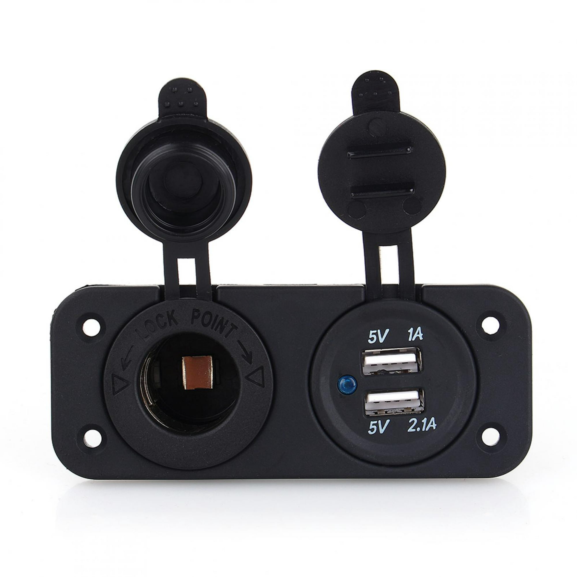 Contact Cargador de Coche USB 2.0 + USB-C 15.5W Negro