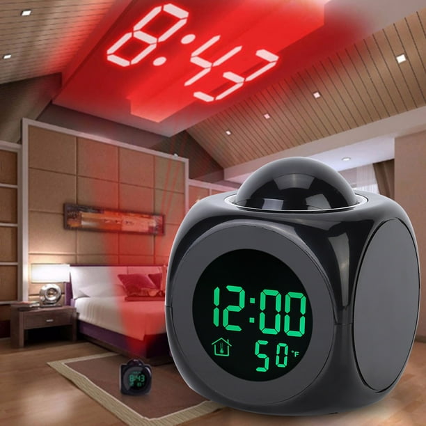 Muyoka Despertador digital junto a la cama Pantalla LCD Despertador  Funciona con pilas Reloj digital Muyoka Hogar