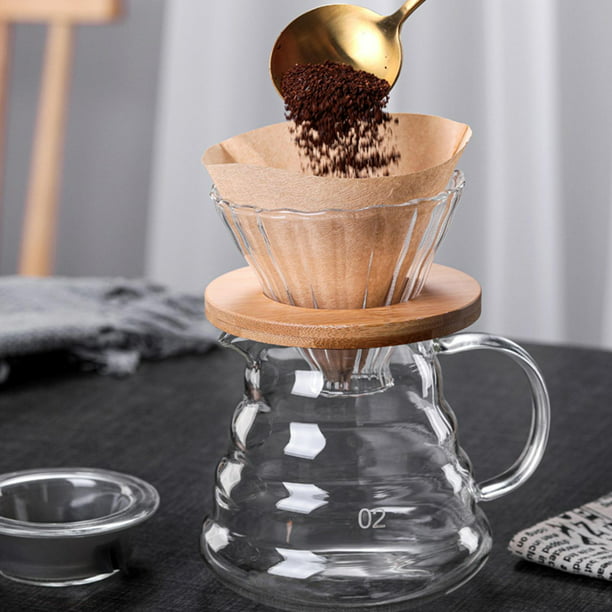 Soporte de taza de filtro de café, juego de cafetera manual