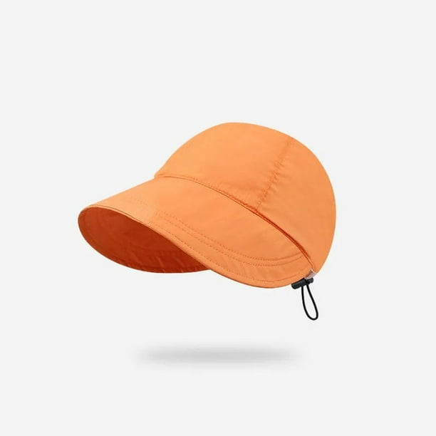 Sombrero de pescador plegable de ala ancha para mujer, visera de protección  solar ajustable, gorra de Panamá, portátil, playa al aire libre, Verano
