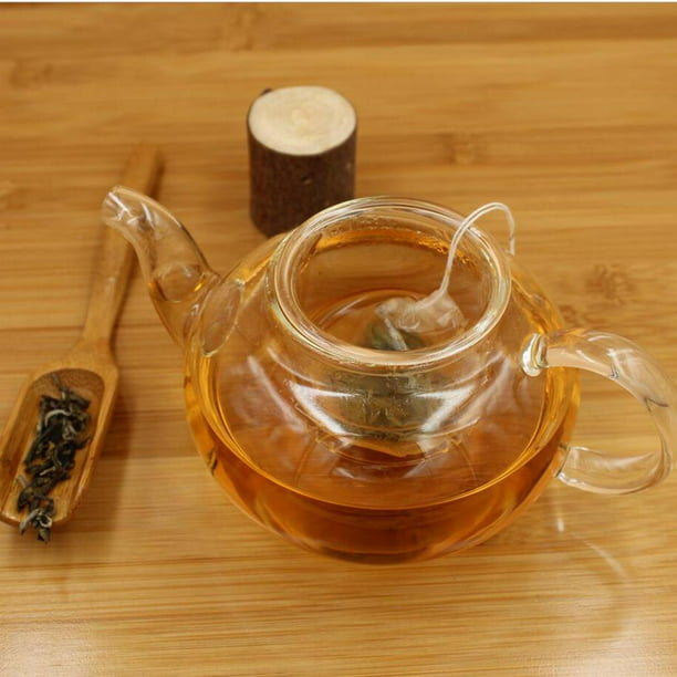 50 Uds Bolsitas de té Bolsas de té vacías Filtros de té Bolsas rellenables  Filtros de bolsita para hojas de té sueltas Hierbas Los 5.8x7cm Yotijar