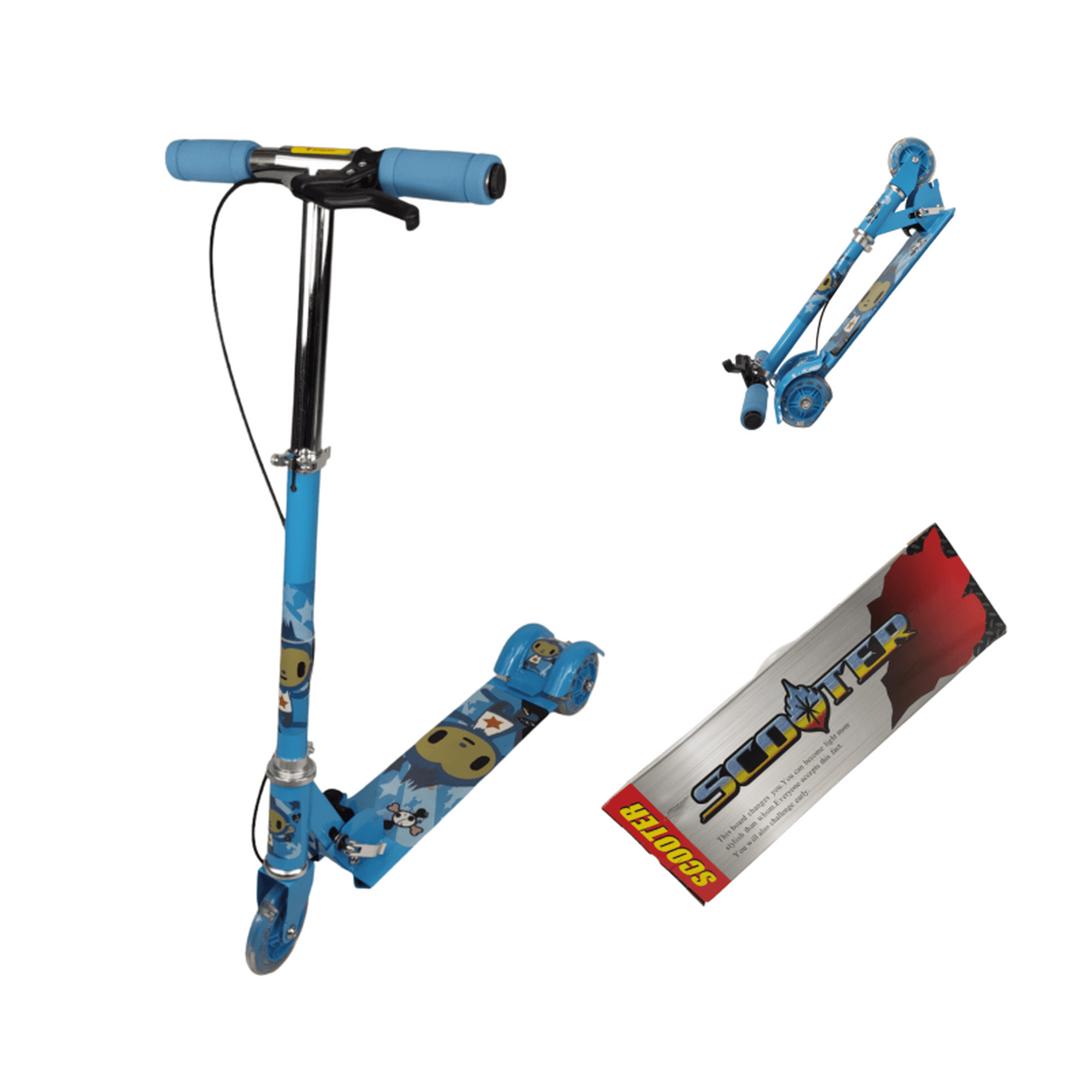 Scooter Patín Del Diablo Plegable The Baby Shop de 3 llantas y altura