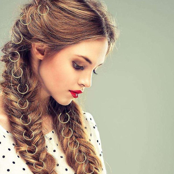 Adornos Cabello Trenzas Africanas 40 Piezas Anillos Pelo