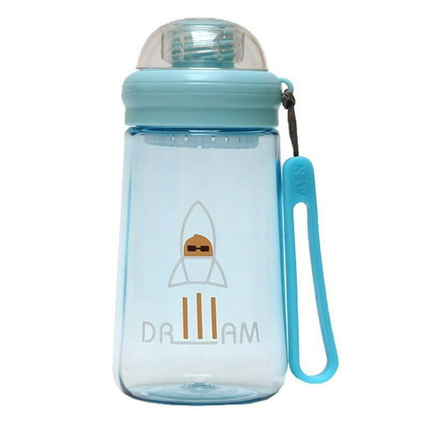 Termo Botella Agua Infantil Niños Correa Libre BPA Azul 340mL Genérica  Cohote